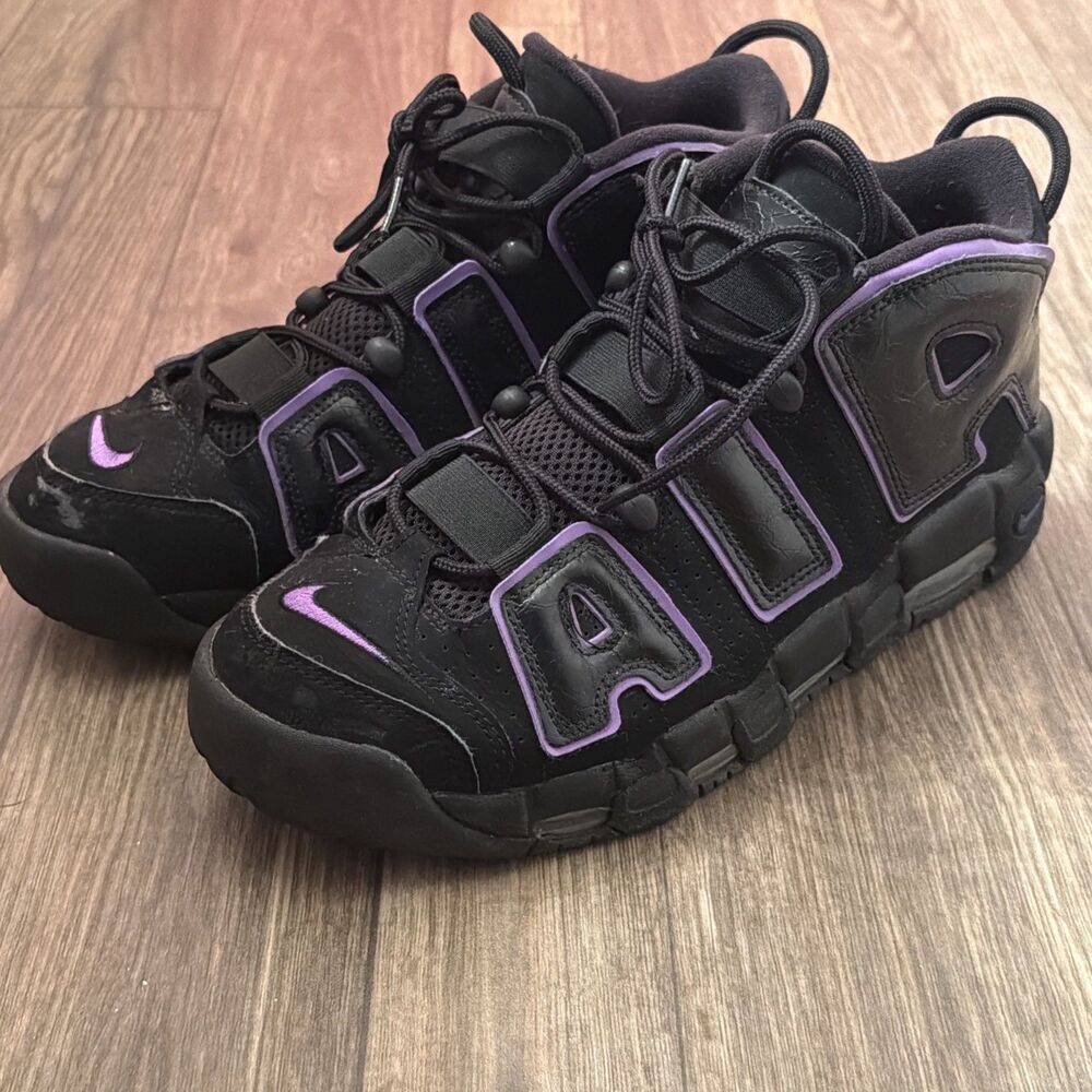 Nike Air More Uptempo '96 Black Action Grape Men Size 10.5